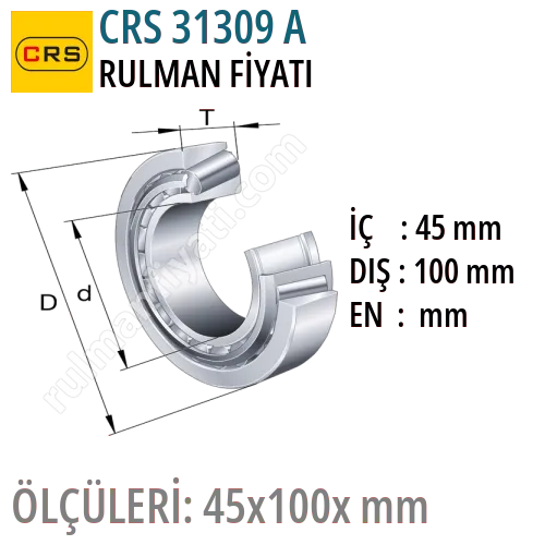 CRS 31309 A Rulman Fiyatı ve Boyutları