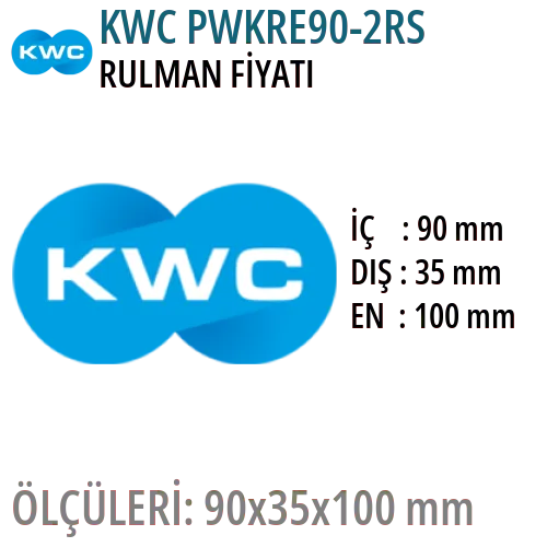 KWC PWKRE90-2RS Rulman Fiyatı ve Boyutları