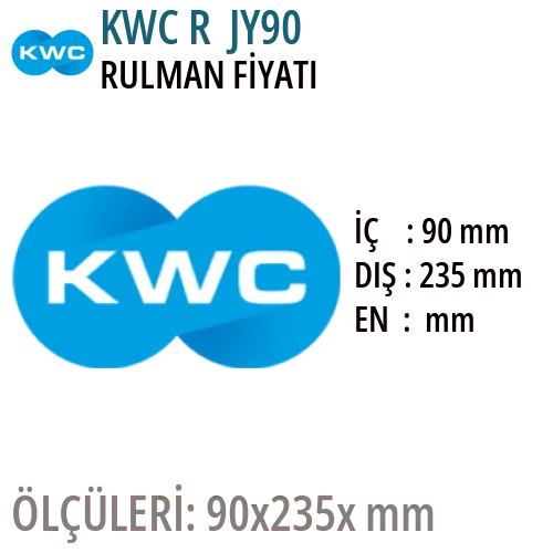 KWC R JY90 Rulman Fiyatı ve Boyutları
