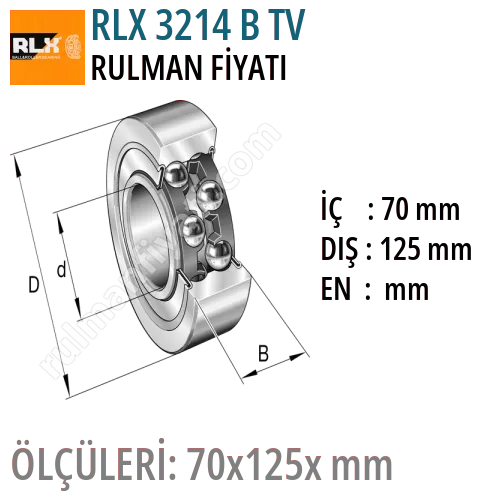 RLX 3214 B TV Rulman Fiyatı ve Boyutları